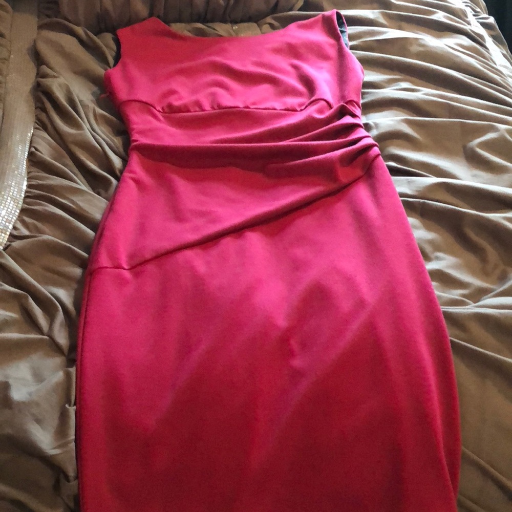 Size 4 Dress from Venus. It’s a fuchsia color.